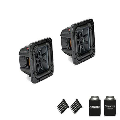 KICKER 44L7S82 Solobaric L7 8" Subwoofers Bundle - Dual 2-Ohm Voice Coils for Wiring to a 2-ohm mono