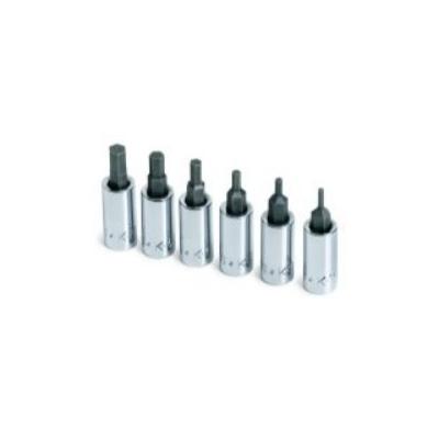 S K Hand Tools SKT19732 .25in. Drive Metric Hex Bit Socket Set - 6 Pieces
