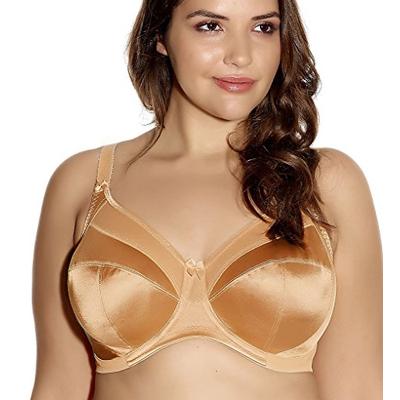 Goddess Keira Satin Side Support Bra, 42M, Nude