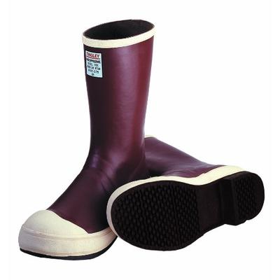 TINGLEY MB924B.14 12-1/2" Safety-Loc Outsole Neoprene Boot with Fabric Liner, Plain Toe, Size 14, Br