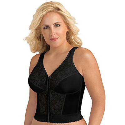 Exquisite Form 5107565 Fully Women's Original Longline Lace Posture Bra, Black, 46C