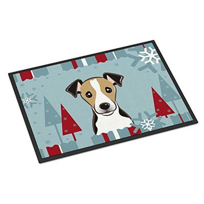 Caroline's Treasures BB1757JMAT Winter Holiday Jack Russell Terrier Indoor or Outdoor Mat 24x36, 24H