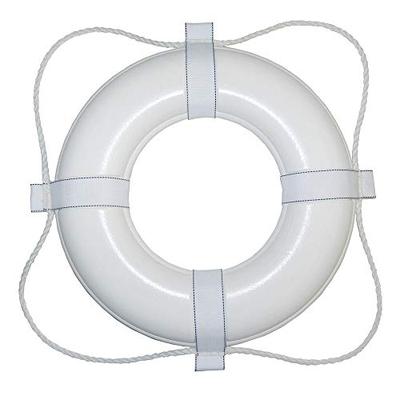 Taylor Made Products 380 30 Life Ring, White with White Rope