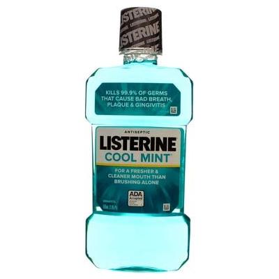 Listerine Mouthwash Cool Mint - 16.6 oz, Pack of 2