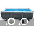 Intex - Kit piscine tubulaire Ultra xtr Frame rectangulaire 5,49 x 2,74 x 1,32 m + 10 kg de zéolite