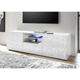 Azura Home Design - Meuble Tv luther 2 portes 1 tiroir blanc 181x57 cm - Blanc