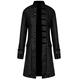 FuliMall Men's Steampunk Vintage Tailcoat Jacket Gothic Victorian Coat Party Uniform Costume, Black, XXL
