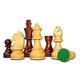 StonKraft Collector Edition Wooden Chess Pieces Chess Coins Pawns Chessmen Figurine Pieces (3" Brown)