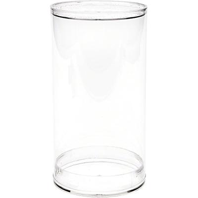 Plymor Plastic Action Figure Tube, 3" Wide by 5.5" Tall, with Clear Acrylic Base, Pack of 12
