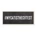 Stupell Home Décor Hashtag # My Cat Is The Cutest Textual Art Wall Plaque, 7 x 0.5 x 17, Proudly Mad