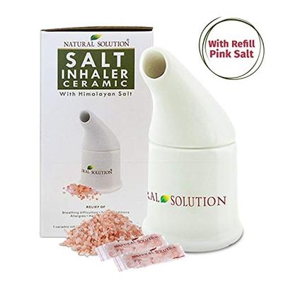 Natural Solutions Himalayan Pink Salt Inhaler,Therapy Inhaler for Asthma and Allergies by WBM