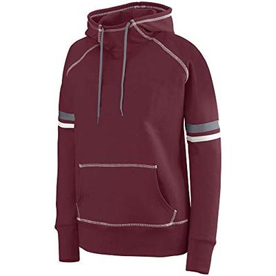 Augusta Sportswear Womens Spry Hoodie L Maroon/White/Graphite