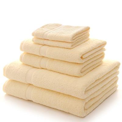 Cheer Collection Luxurious Towel Set - Super Soft and Absorbent 6 Piece Towel Set in Ivory for Home