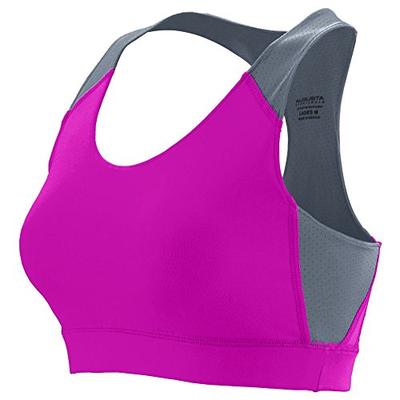 Augusta Sportswear Women's All Sport Sports Bra S Power Pink/Graphite