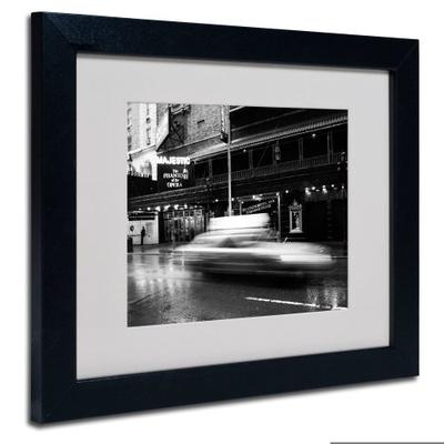 The Majestic by Yale Gurney Canvas Artwork in Black Frame, 11 by 14-Inch
