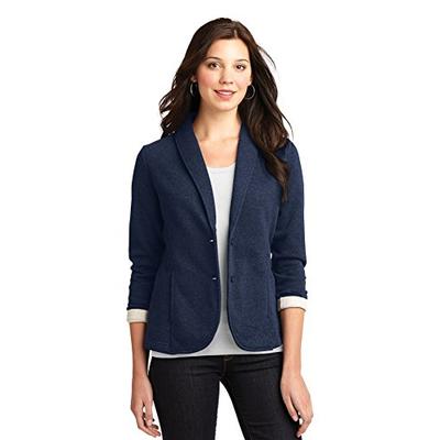 Port Authority Women's Fleece Blazer, Dark Navy Heather, Small