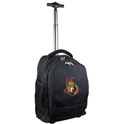 NHL Ottawa Senators Expedition Wheeled Backpack, 19-inches, Black