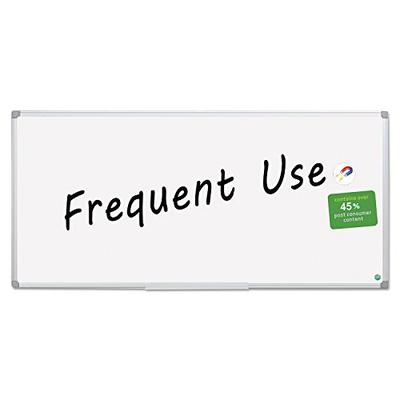 MasterVision Whiteboard Magnetic Earth Dry Erase Board, 48" x 96" with Aluminum Frame