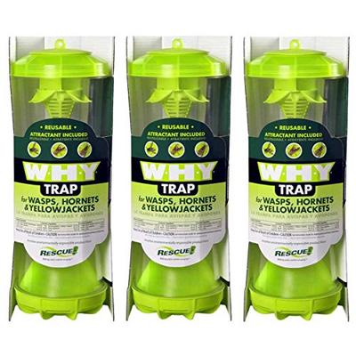 Rescue WHYTR WHY Trap For Wasps/Hornets/Yellow Jackets (3 TRAPS)