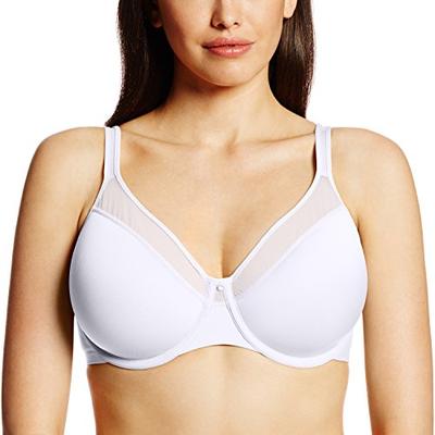 Bali Women's One Smooth U Ultra Light Illusion Neckline Underwire Bra, White,38D