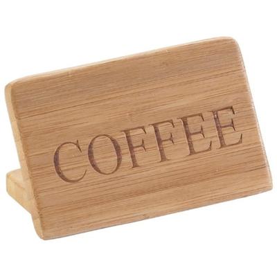 Cal-Mil 606-1 Bamboo Coffee Beverage Sign