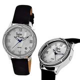 Sophie and Freda Women's SAFSF2001 Los Angeles Black/White Leather Watch screenshot. Watches directory of Jewelry.