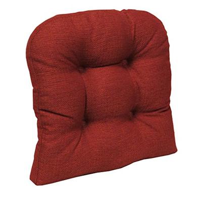 Klear Vu Gripper Non-Slip Omega Tufted Universal Chair Cushion, 17" x 17", Flame
