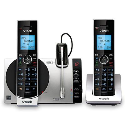 VTech DS6771-3 DECT 6.0 Expandable Cordless Phone with Connect to Cell, Siri and Google Now Access,