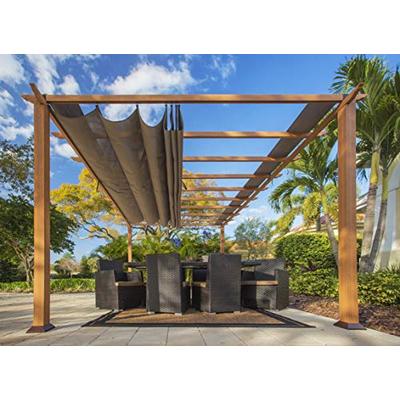 Paragon-Outdoor PR16WD1C Backyard Structure Soft Top with Canadian Cedar Frame Verona Pergola, 11' x