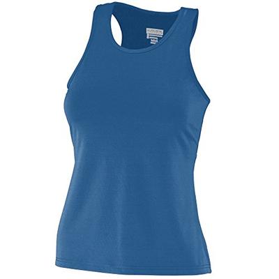 Augusta Sportswear Girls' Poly/Spandex Solid Racerback Tank S Navy