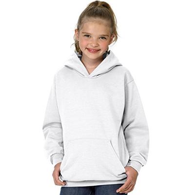 Hanes 7.8 oz Youth COMFORTBLEND EcoSmart Fleece Pullover Hood White XL