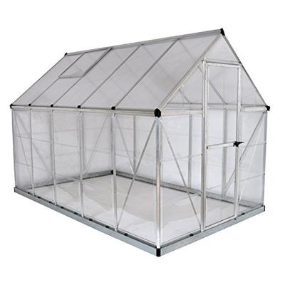 Palram HG5510 Hybrid Greenhouse, 6' x 10' x 7' Silver