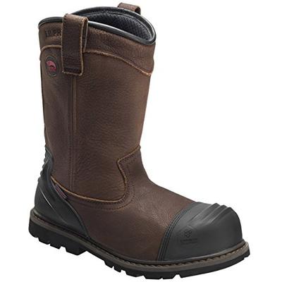 Avenger 7876 Men's Waterproof Wellington Work Boot Composite Toe Brown 10.5 EE