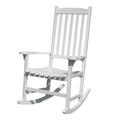 Traditional Rocking Chair, White Painted - Northbeam MPG -PT -41110WP