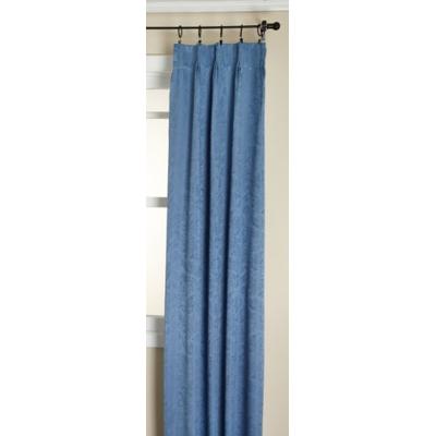 Stylemaster Gabrielle Pinch Pleated Foam Back Drape Pair, Blue, 48 by 63-Inch