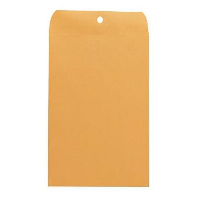 Kraft Clasp Envelope, Side Seam, 28lb, 6 x 9, Light Brown, 100/Box