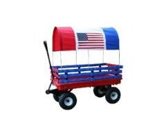 Millside Industries Trekker Wagon with Red and Blue Poly Racks