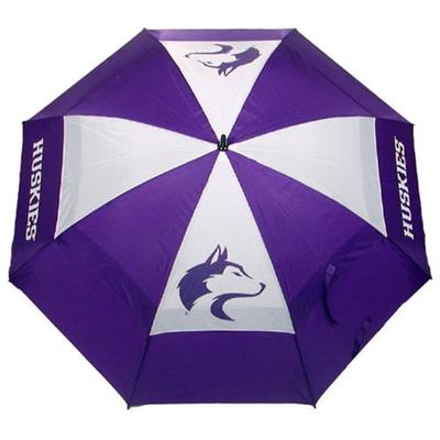 Team Golf NCAA Washington Huskies 62" Golf Umbrella with Protective Sheath, Double Canopy Wind Prote