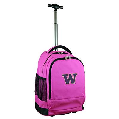 Denco NCAA Washington Huskies Expedition Wheeled Backpack, 19-inches, Pink