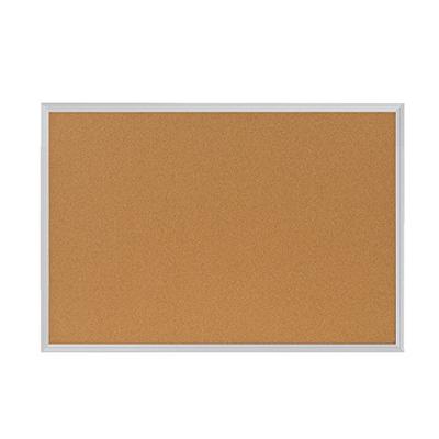 Ghent 2 " x 3 " Aluminum Frame Natural Cork Bulletin Board