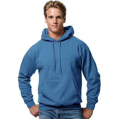 Hanes ComfortBlend EcoSmart Men`s Pullover Hoodie Sweatshirt, Denim Blue, Small