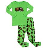 Leveret Boys UPS Truck 2 Piece Pajama Set 100% Cotton Green 3 Toddler screenshot. Sleepwear directory of Clothes.