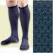 FLA Activa Men's 15-20 mmHg Casual Patterned Socks - Large - Black