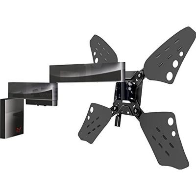 Barkan Full Motion Curved/Flat TV Wall Mount for 32" -70" screens up to 88 lbs, Black (3400F.B)