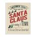 Stupell Industries Santa For One Night Only Typography Wall Plaque Art, Proudly Made in USA