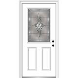 Verona Home Design Grace Fiberglass Prehung Front Entry Door Fiberglass | 81.75 H x 33.5 W x 4.56 D in | Wayfair ZZ3656277L