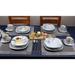 Lorren Home Trends 20 Piece Porcelain China Dinnerware Set, Service for 4 Porcelain/Ceramic in Red/Blue | Wayfair LH451