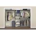 ClosetMaid SuiteSymphony 84" W - 120" W Closet System Kit w/ Top Shelves Manufactured Wood in Gray | 82.46 H x 84 W x 14.7 D in | Wayfair