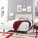 Ruthie Platform Bed w/ Squared Tapered Legs by Modway Metal in White | 40 H x 78.5 W x 83.5 D in | Wayfair MOD-5938-WHI