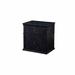 Gracie Oaks Gowan Faux Leather Wooden 2 Drawer Nightstand Wood/Upholstered in Gray | 26 H x 19 W x 19 D in | Wayfair